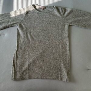 Gray Women’s Sweater with Flared Sleeves